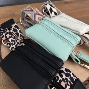 Cell phone strap with pouch